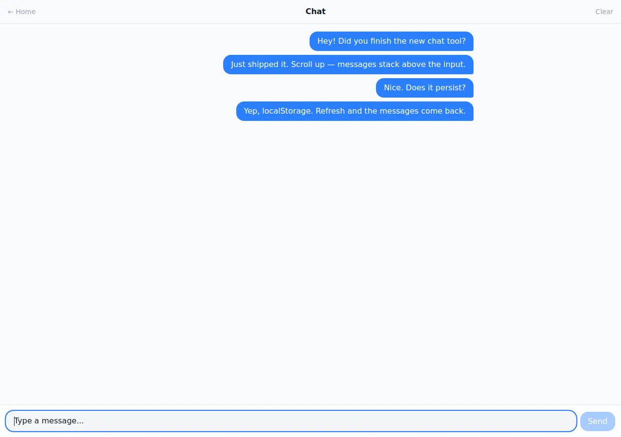 Screenshot of Chat