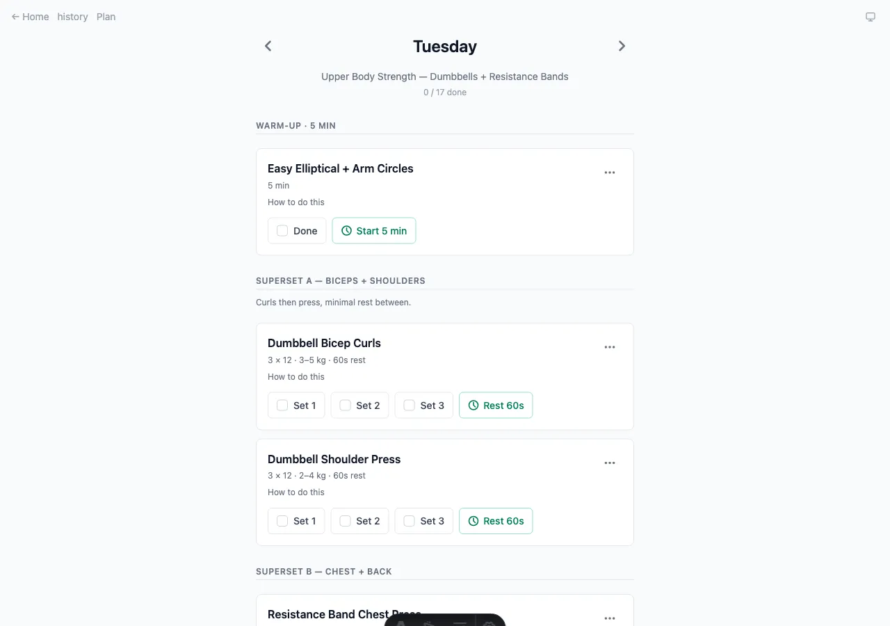 Screenshot of Exercise