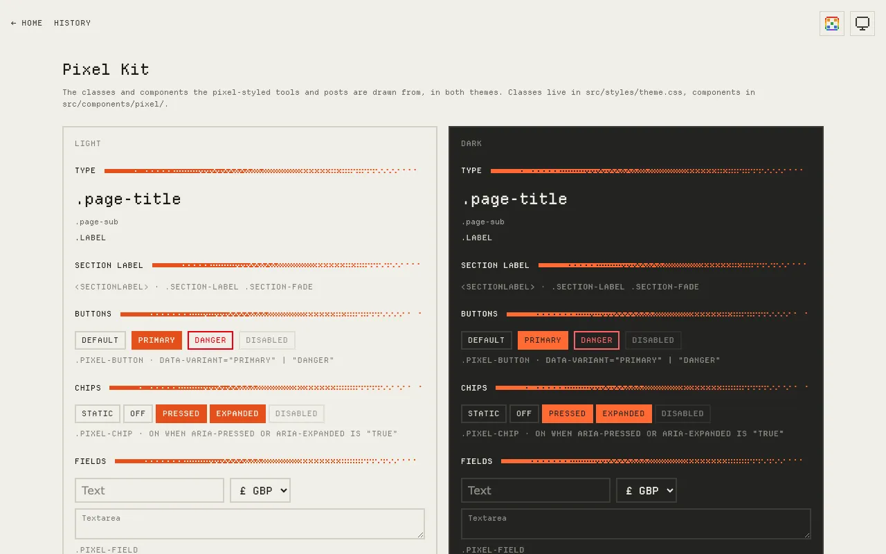 Screenshot of Pixel Kit